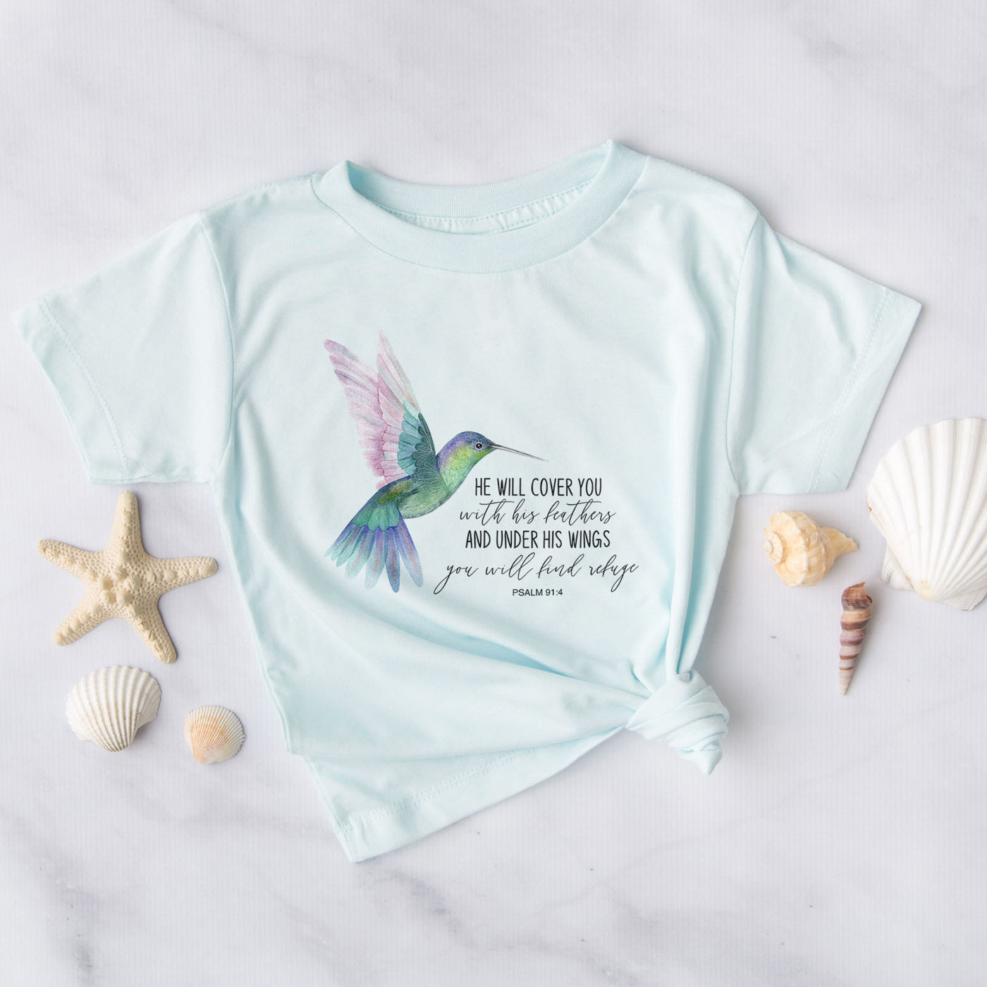 Psalm 91:4 Hummingbird Tee